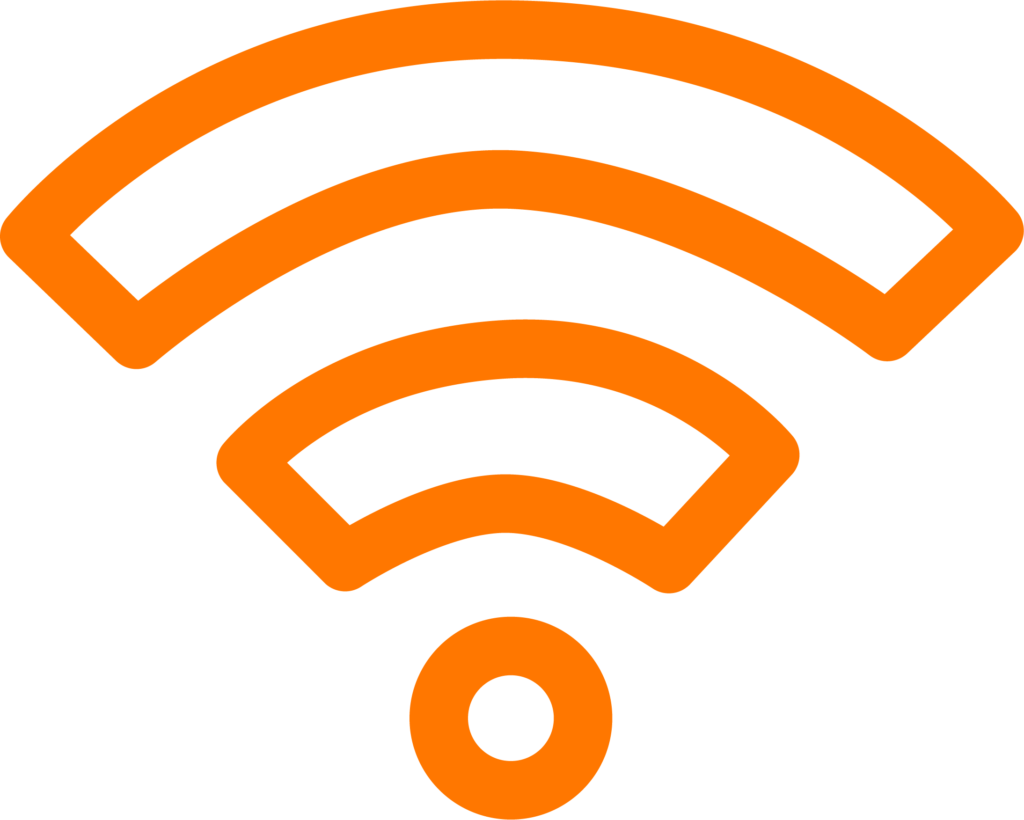 Pictogramme accès wi-fi gratuit