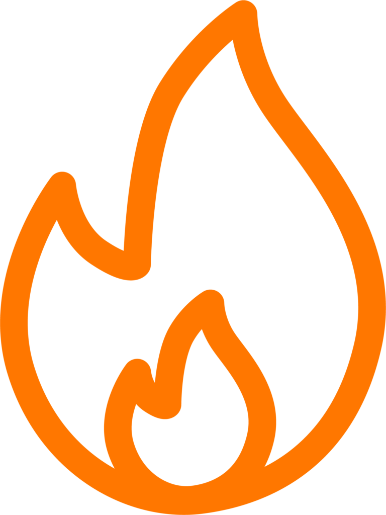 Pictogramme grillades à la cheminée